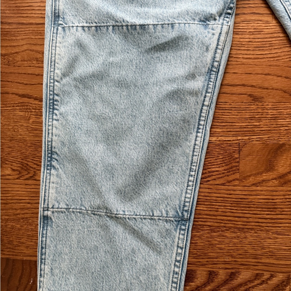 RAG & BONE Mia Yoke Clean Lou High Rise Relaxed Denim Blue‎ Jeans Retro Tie 34 - Picture 3 of 10